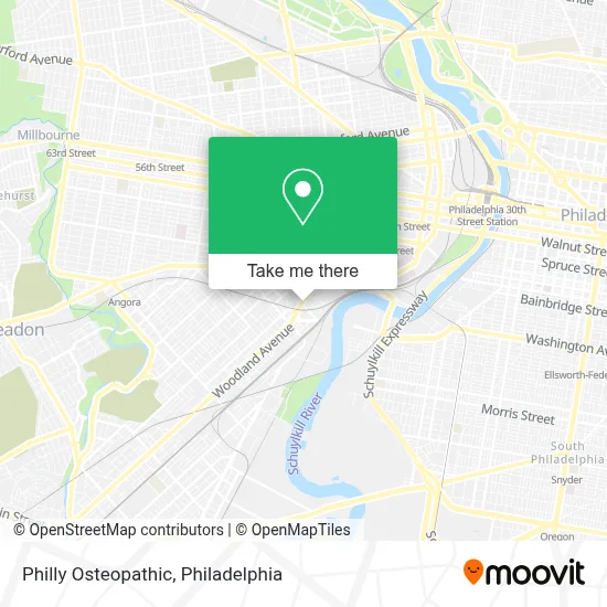 Philly Osteopathic map