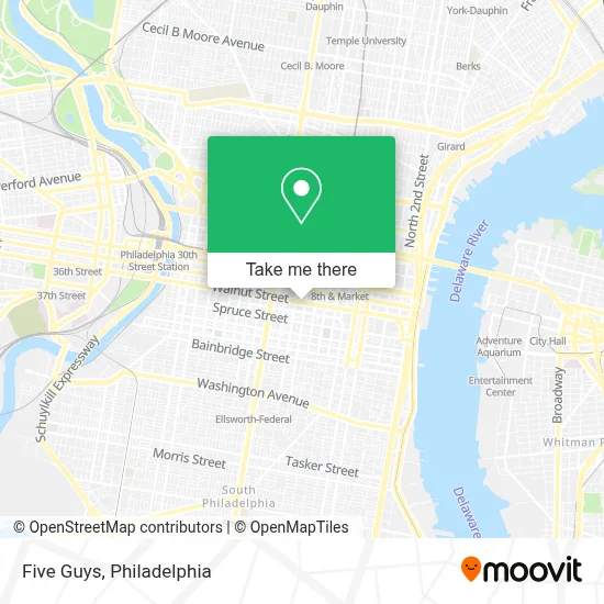 Five Guys map