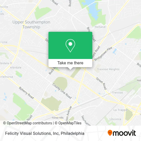 Felicity Visual Solutions, Inc map