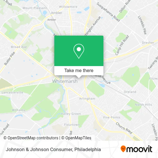 Johnson & Johnson Consumer map