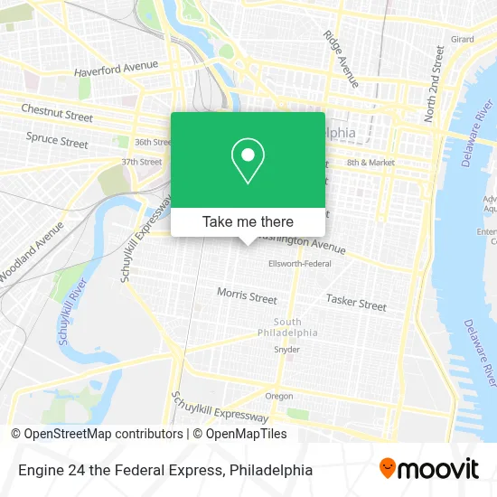 Engine 24 the Federal Express map