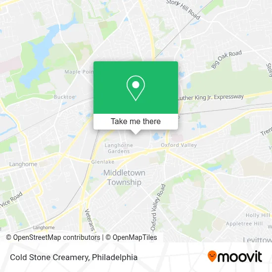 Cold Stone Creamery map