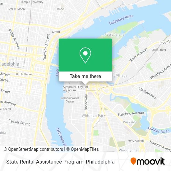 State Rental Assistance Program map
