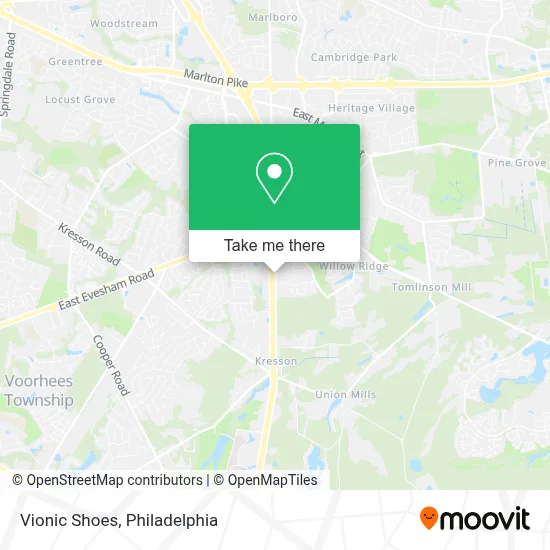 Vionic Shoes map