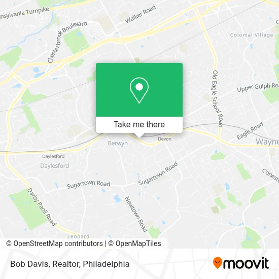 Bob Davis, Realtor map