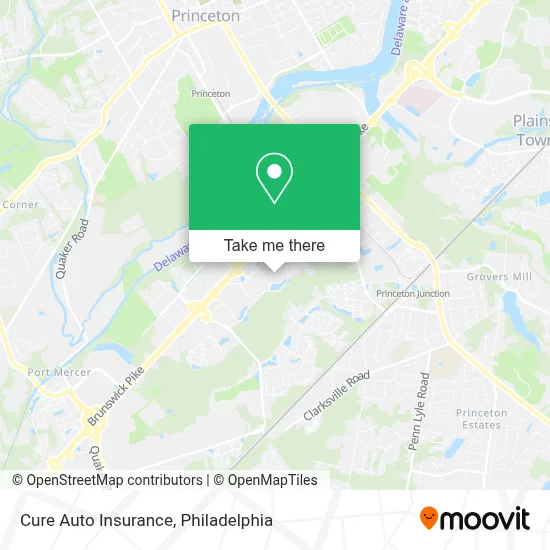 Cure Auto Insurance map