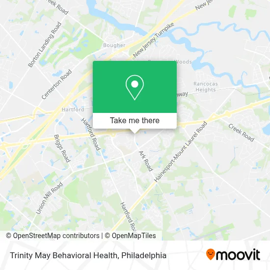 Trinity May Behavioral Health map