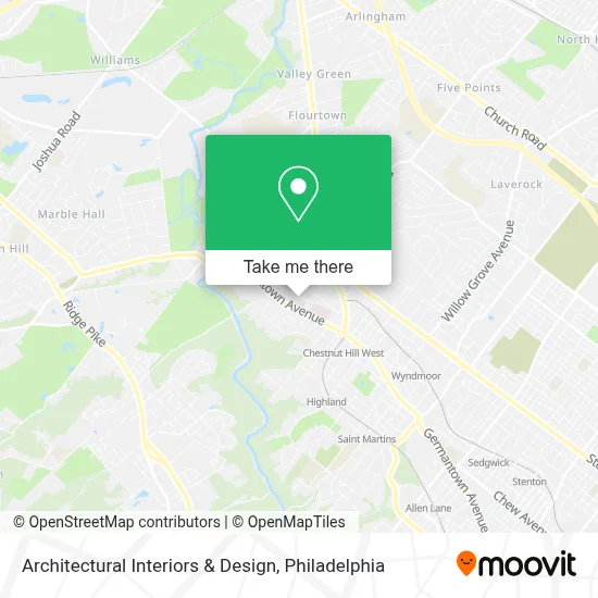Architectural Interiors & Design map
