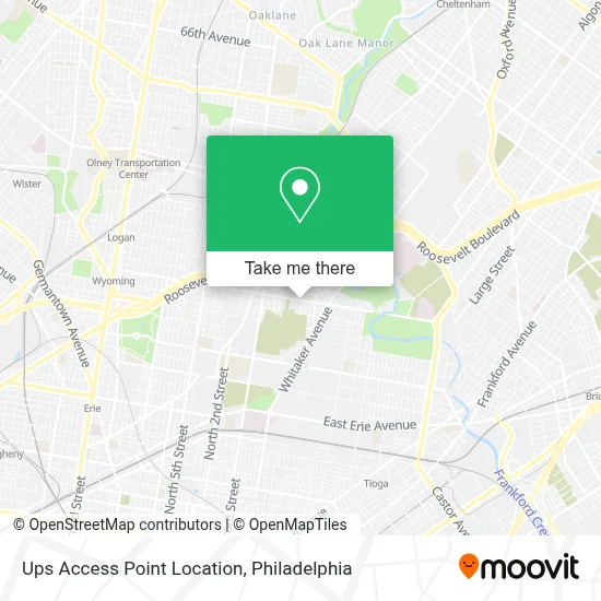 Ups Access Point Location map