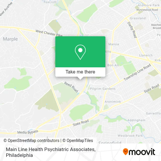Main Line Health Psychiatric Associates map