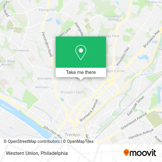 Western Union map