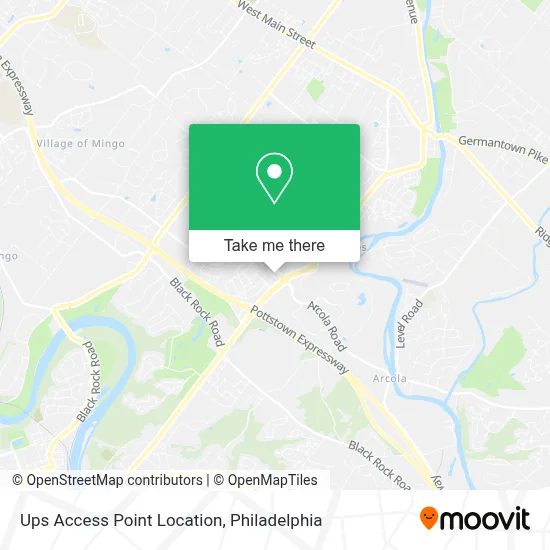 Ups Access Point Location map