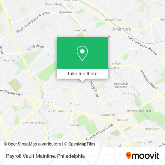 Payroll Vault Mainline map