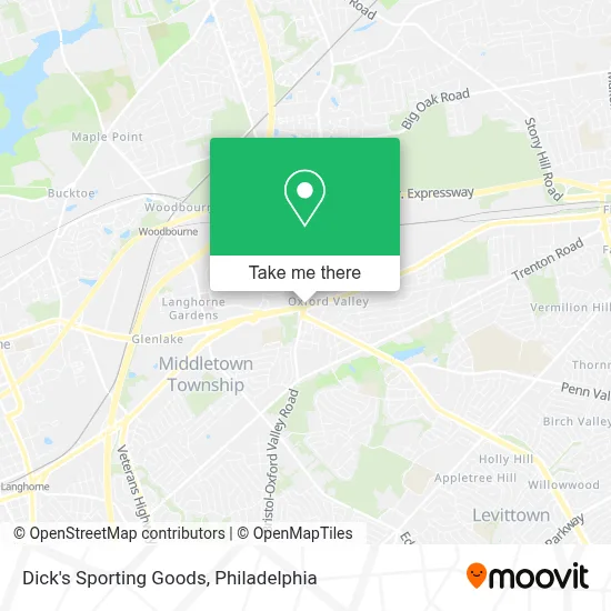Dick's Sporting Goods map