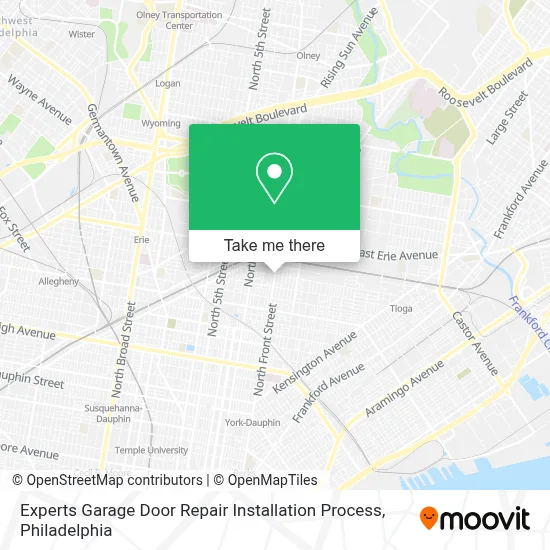 Experts Garage Door Repair Installation Process map