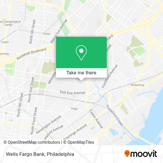 Wells Fargo Bank map