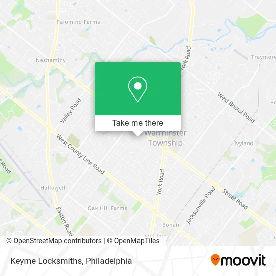 Keyme Locksmiths map