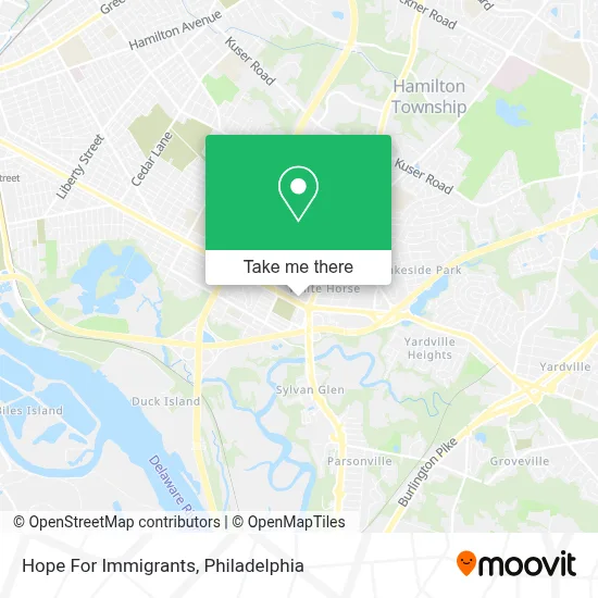 Hope For Immigrants map