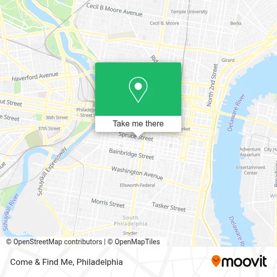 Come & Find Me map