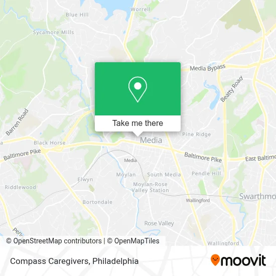 Compass Caregivers map