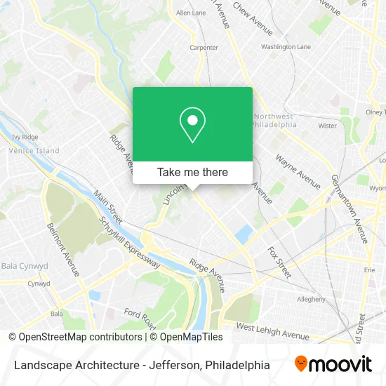 Landscape Architecture - Jefferson map