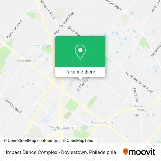Impact Dance Complex - Doylestown map