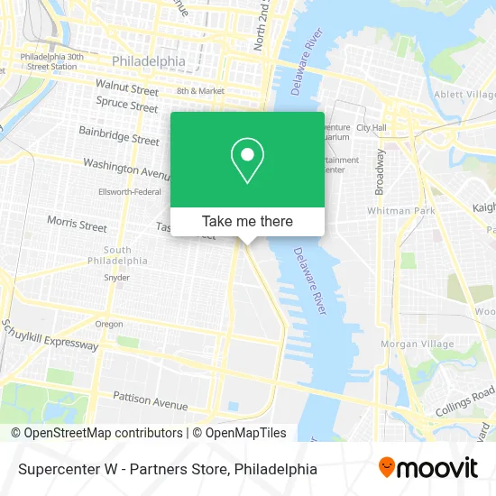 Supercenter W - Partners Store map