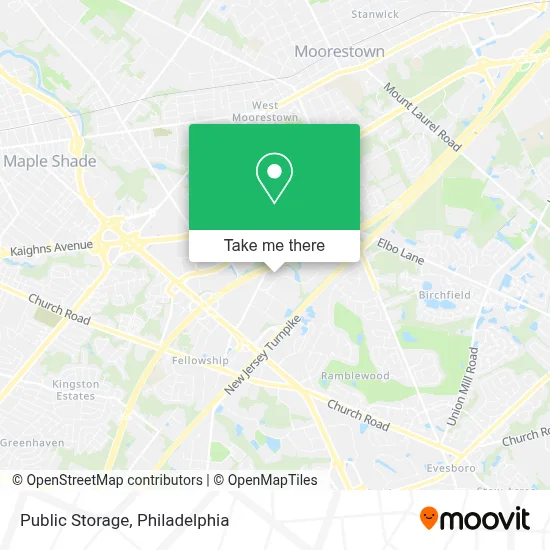 Public Storage map