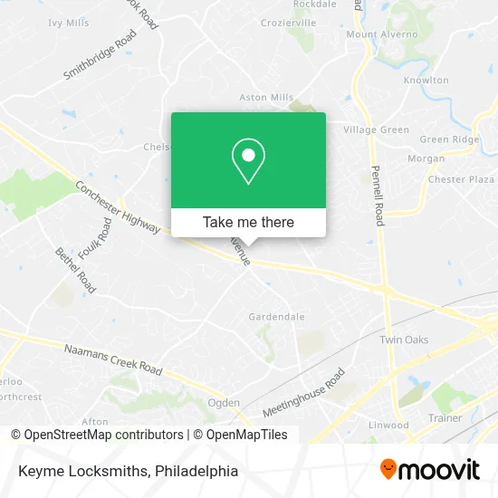 Keyme Locksmiths map