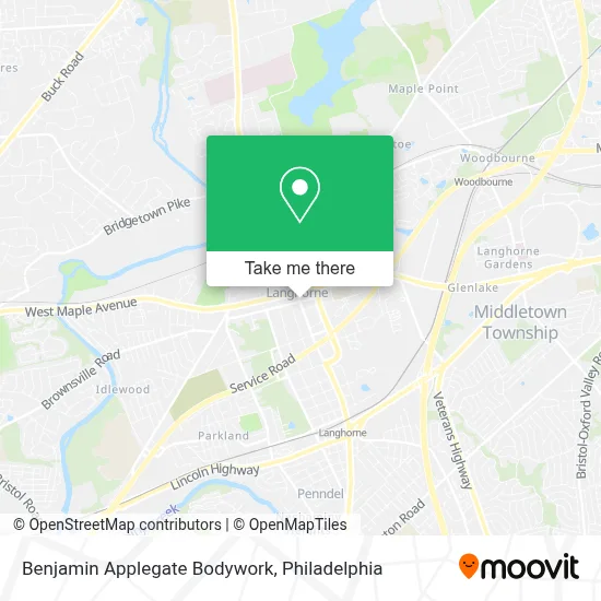 Benjamin Applegate Bodywork map