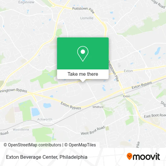 Exton Beverage Center map