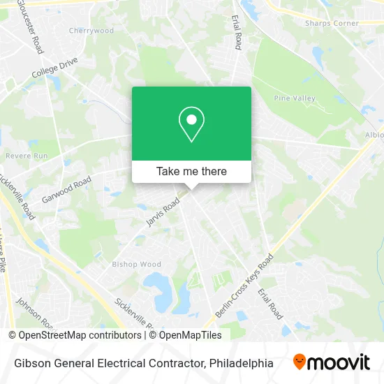 Gibson General Electrical Contractor map