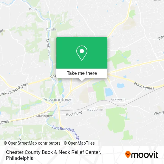 Chester County Back & Neck Relief Center map