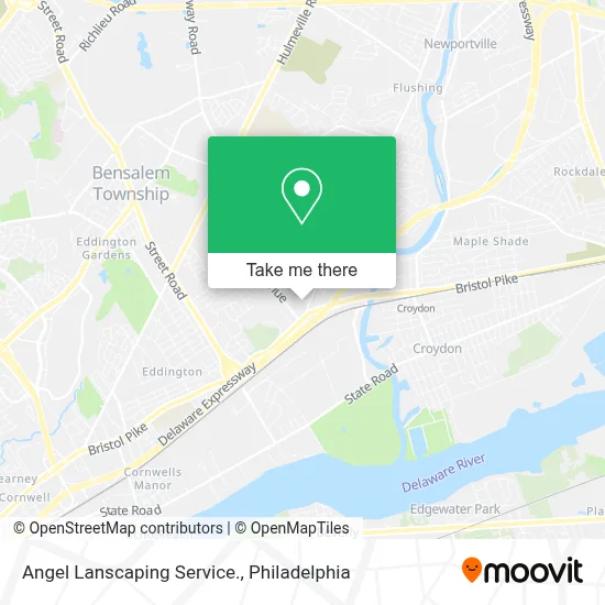Angel Lanscaping Service. map