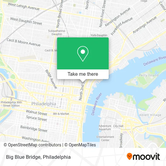 Big Blue Bridge map