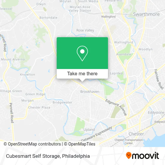 Cubesmart Self Storage map