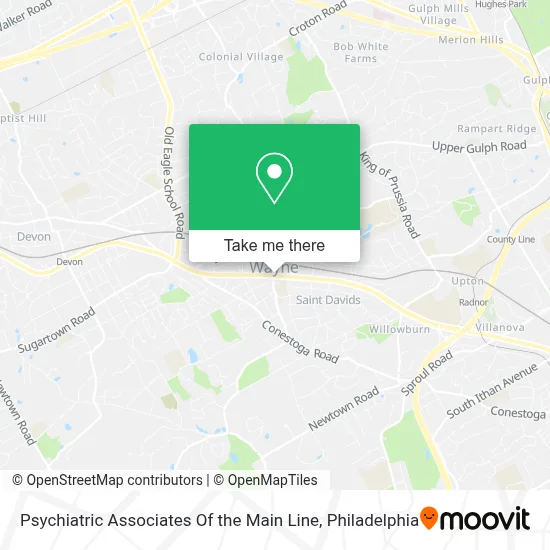Psychiatric Associates Of the Main Line map