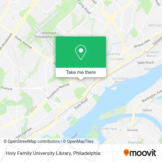 Holy Family University Library map
