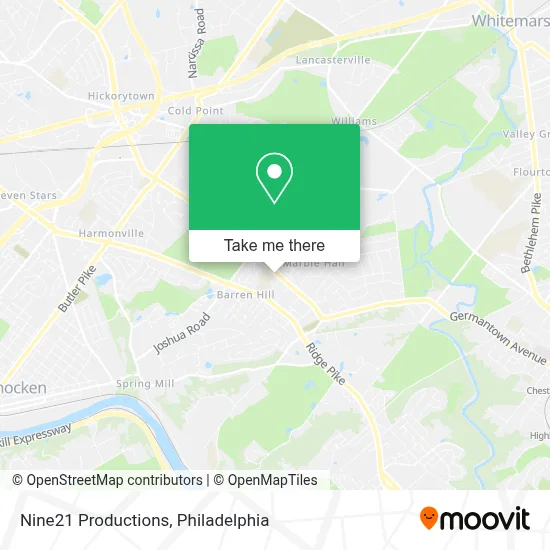Nine21 Productions map