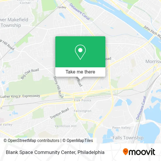 Blank Space Community Center map