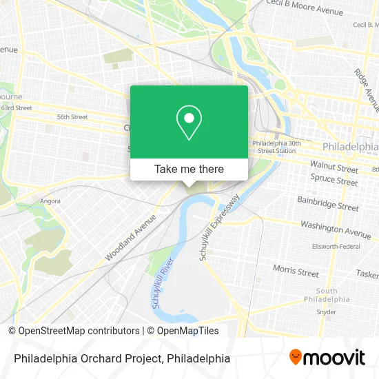 Philadelphia Orchard Project map
