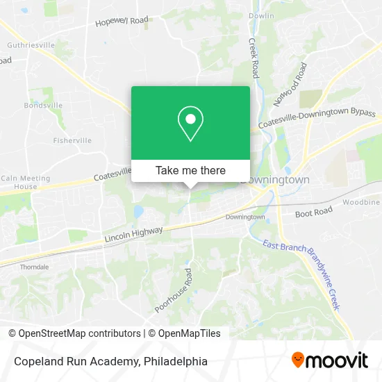 Copeland Run Academy map