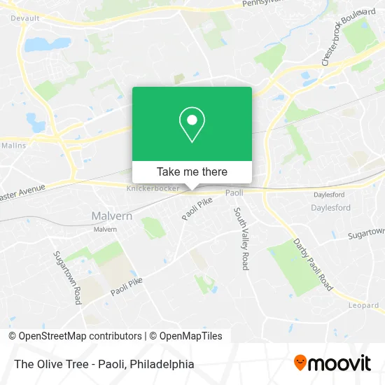 The Olive Tree - Paoli map