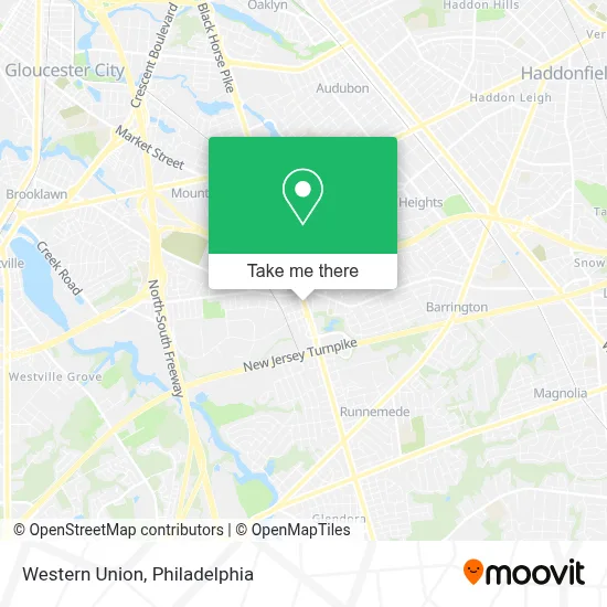 Western Union map