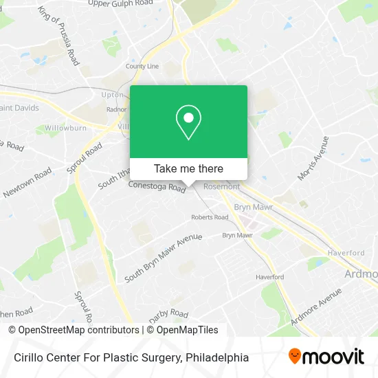 Cirillo Center For Plastic Surgery map