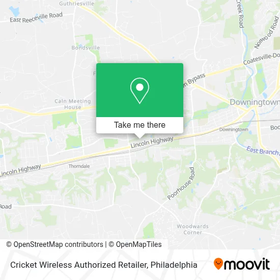 Cricket Wireless Authorized Retailer map