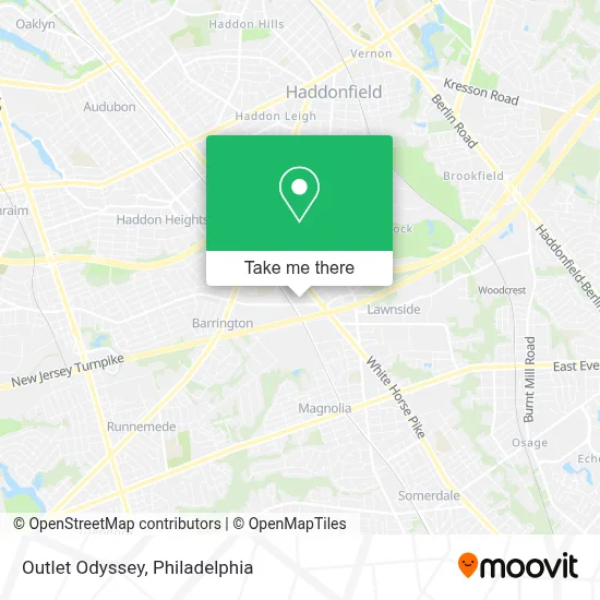 Outlet Odyssey map