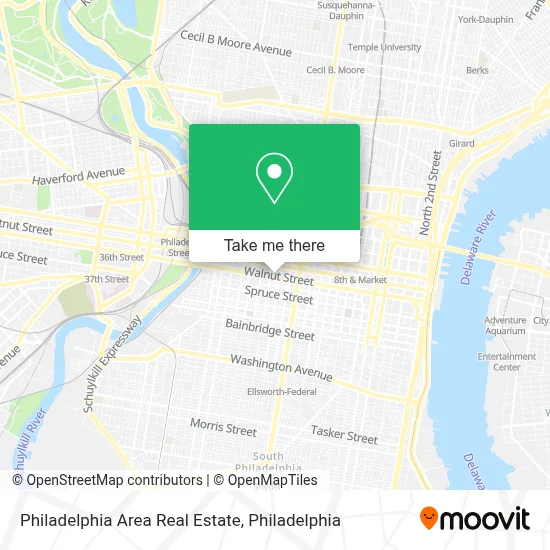 Philadelphia Area Real Estate map