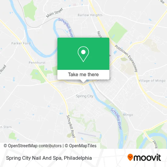 Spring City Nail And Spa map