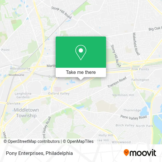 Pony Enterprises map